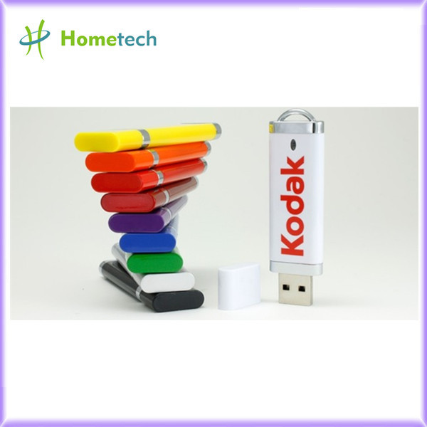 Plastic USB flash drives with custom logo