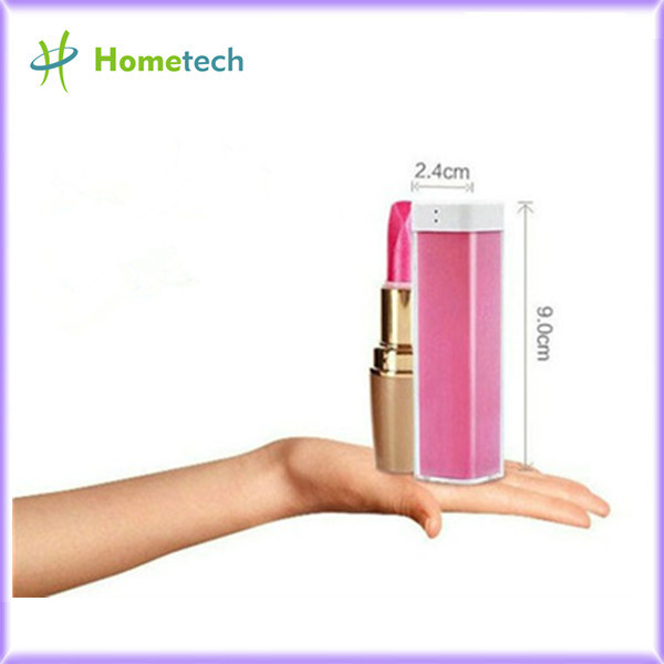 2200mAh 2600mA Universal Portable Lipstick Power Bank